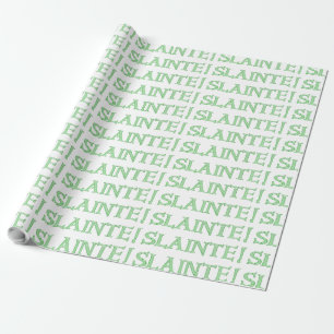 Slainte white glossy wrapping paper medium