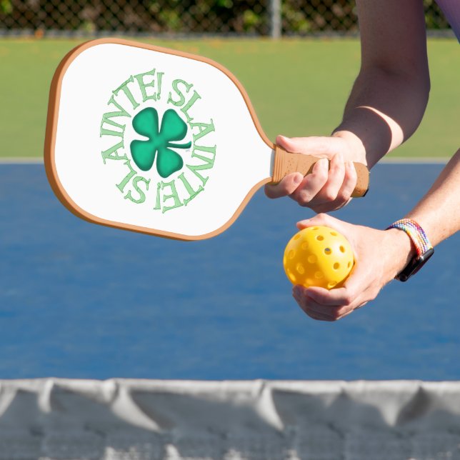 Slainte white tan pickleball paddle carbon (Insitu)