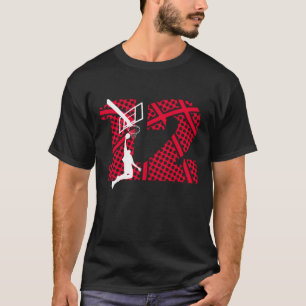 Slam Dunk 12 Birthday Shirt for Cool Basketball Bo
