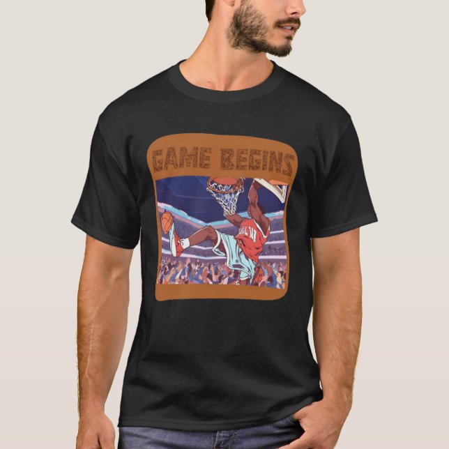 slam dunk basketball game begins T-Shirt (Front)