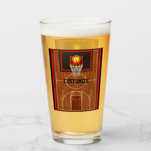 Slam Dunk Basketball   Glass (Front Filled)