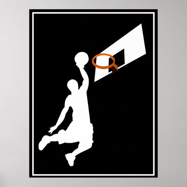Slam Dunk Basketball Player Poster (Front)