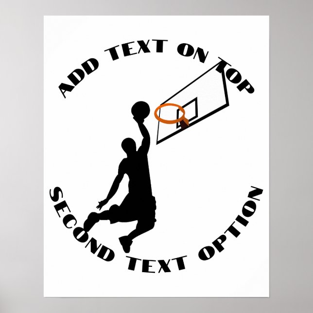 Slam Dunk Basketball Player Sports Poster (Front)