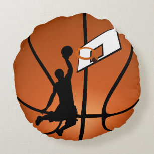 Slam Dunk Basketball Player Sports Round Cushion