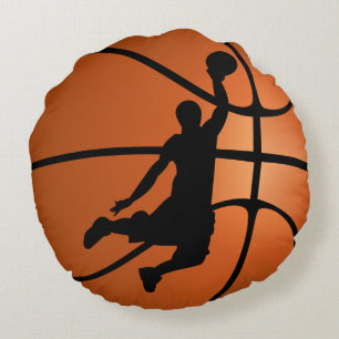 Slam Dunk Basketball Player Sports Round Cushion