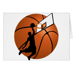 Slam Dunk Basketball Player w/Hoop on Ball