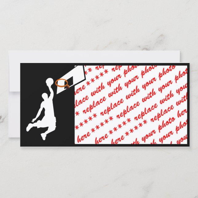 Slam Dunk Basketball Player - White Silhouette (Front)