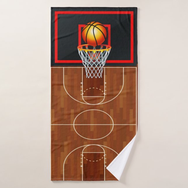 Slam Dunk Basketball Theme Bath Towel Set (Bath Towel)