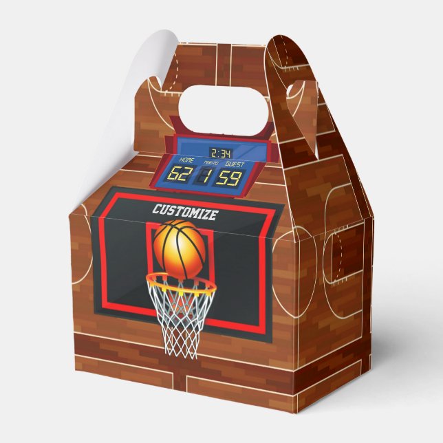 Slam Dunk Basketball Theme Favour Box (Front Side)