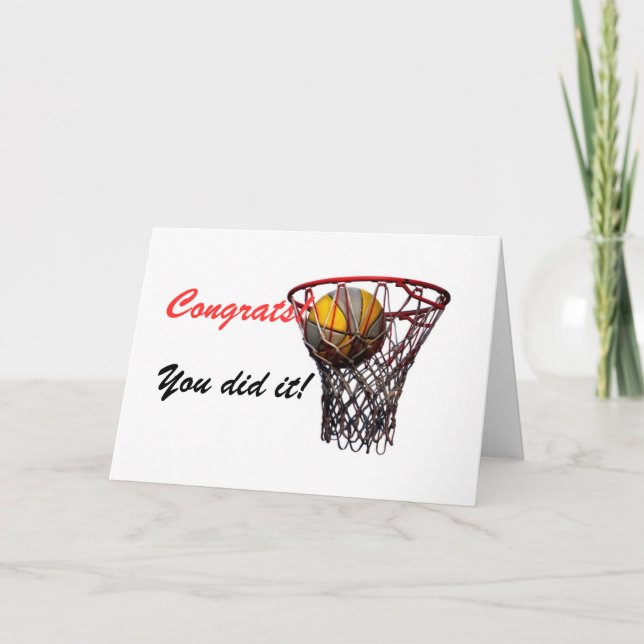Slam Dunk! Congratulations! Card (Front)