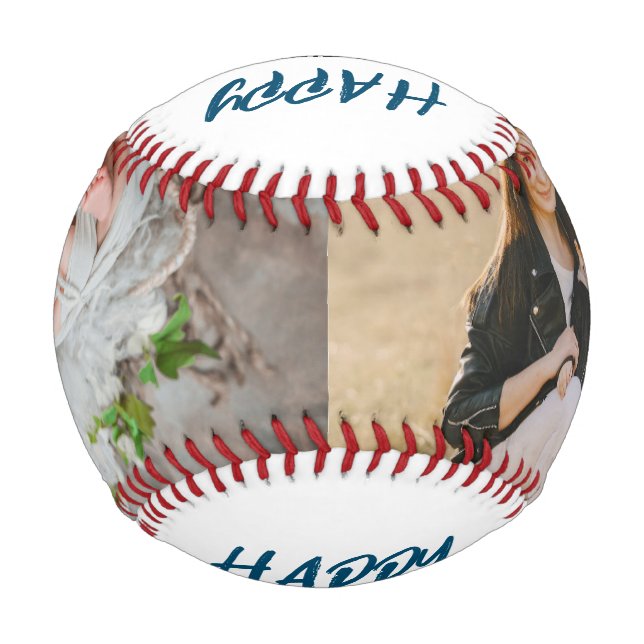 Slam Dunk Dad: Personalised Father's Day Photo Baseball (Front)