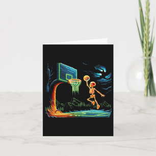 Slam Dunk Hoop Basketball Halloween Men Boys Fans  Card