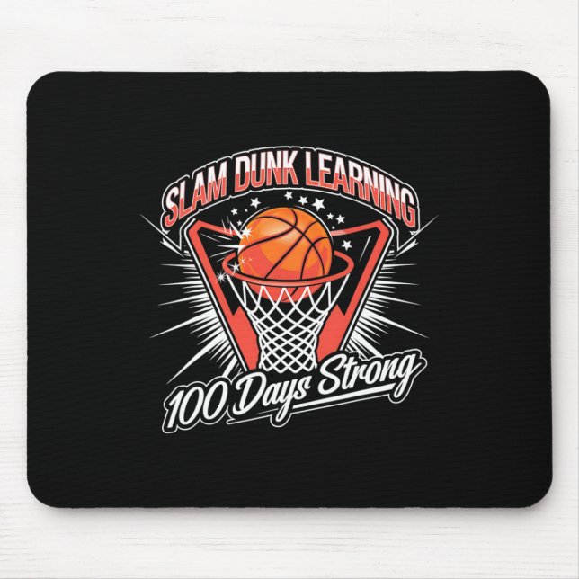 Slam Dunk Learning 100 Days Strong Sketll School D Mouse Mat (Front)