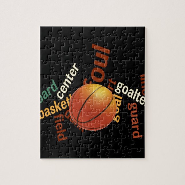 Slam Dunk of Vocabulary: Basketball Game of Champs Jigsaw Puzzle (Vertical)