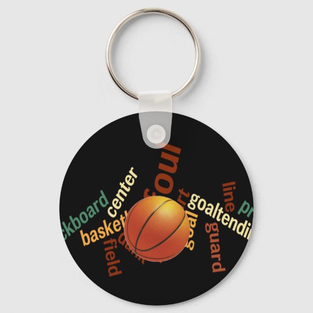 Slam Dunk of Vocabulary: Basketball Game of Champs Key Ring (Front)
