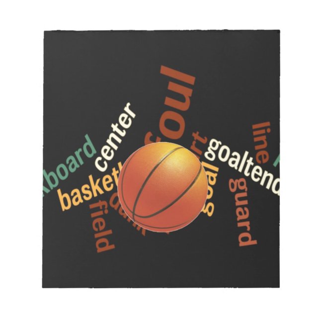 Slam Dunk of Vocabulary: Basketball Game of Champs Notepad (Front)