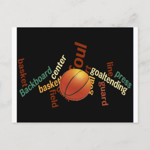 Slam Dunk of Vocabulary: Basketball Game of Champs Postcard