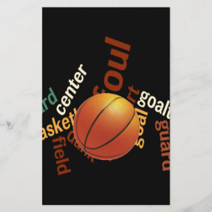 Slam Dunk of Vocabulary: Basketball Game of Champs Stationery