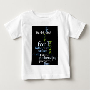 Slam Dunk of Words: Basketball Game of Champions Baby T-Shirt