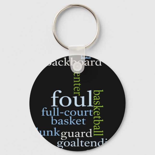 Slam Dunk of Words: Basketball Game of Champions Key Ring (Front)