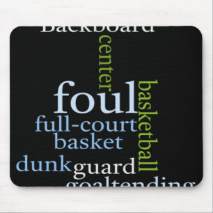 Slam Dunk of Words: Basketball Game of Champions Mouse Mat
