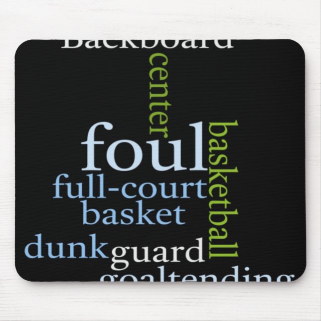 Slam Dunk of Words: Basketball Game of Champions Mouse Mat (Front)