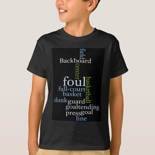 Slam Dunk of Words: Basketball Game of Champions T-Shirt (Front)