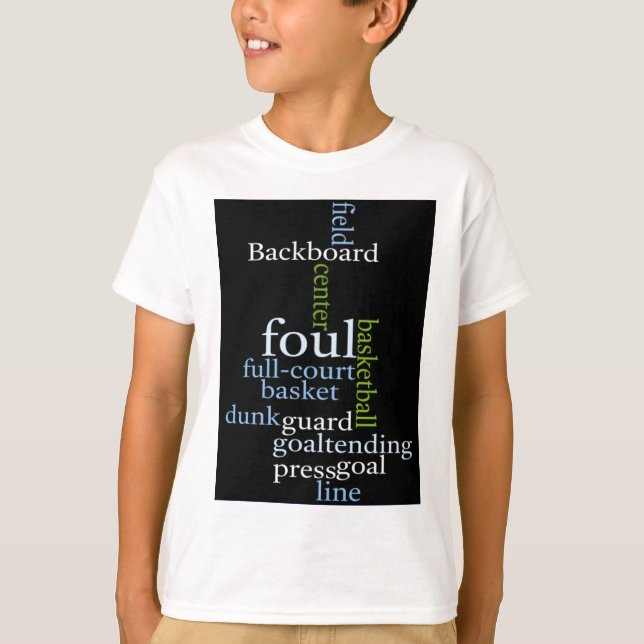 Slam Dunk of Words: Basketball Game of Champions T-Shirt (Front)