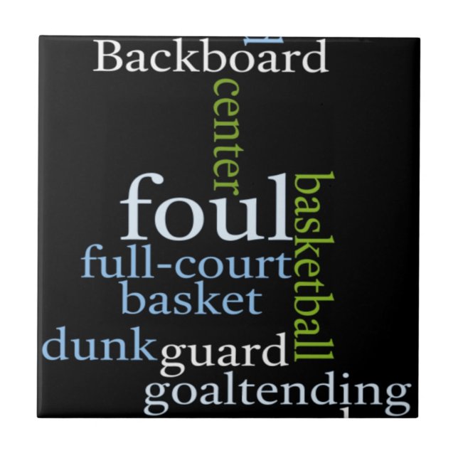 Slam Dunk of Words: Basketball Game of Champions Tile (Front)