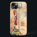Slam Dunk on Basketball Hoop by Jay Throckmorton iPhone 13 Case<br><div class="desc">What do you do when you cannot ride you skateboard, your bike, your horse or even play with your dog? You practice your slam dunk routine, of course. Standing on a stack of boxes, this young man wants to make sure he can rock the basketball hoop with his skills. Get...</div>