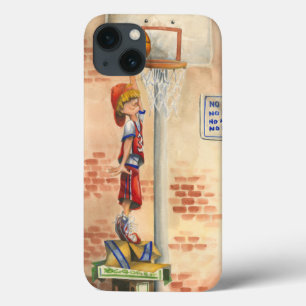 Slam Dunk on Basketball Hoop by Jay Throckmorton iPhone 13 Case