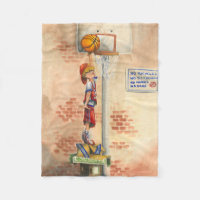 Slam Dunk on Basketball Hoop by Jay Throckmorton
