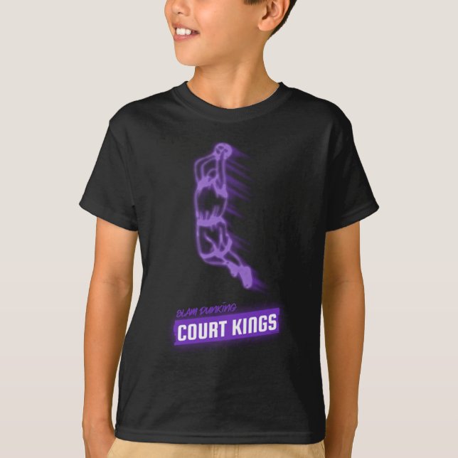 Slam Dunking Court Kings  T-Shirt (Front)