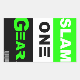 SLAM ONE GEAR Green Sticker