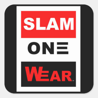 SLAM ONE WEAR SQUARE STICKER