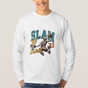 Slam 'Til Death Basketball Skeleton T-Shirt