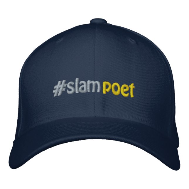#slampoet #hashtag Slam Poet Hashtag Embroidered Hat (Front)