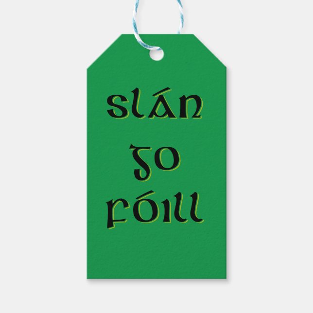 Slán Go Fóill Gift Tags (Front)