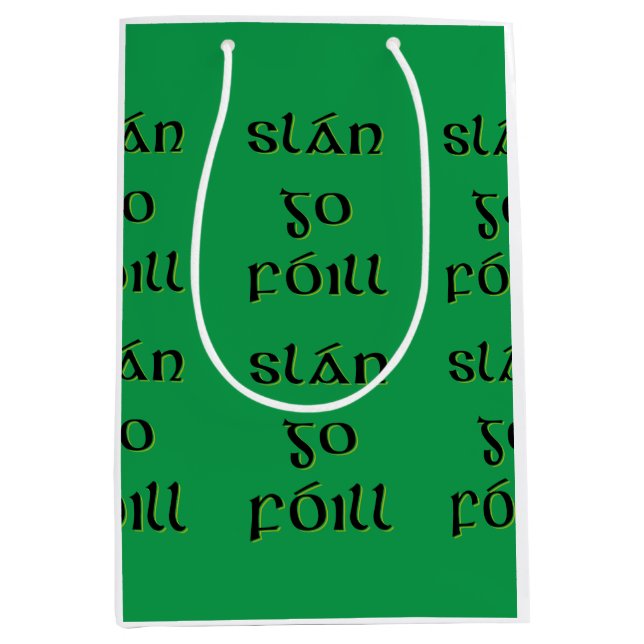 Slán Go Fóill Medium Gift Bag (Front)