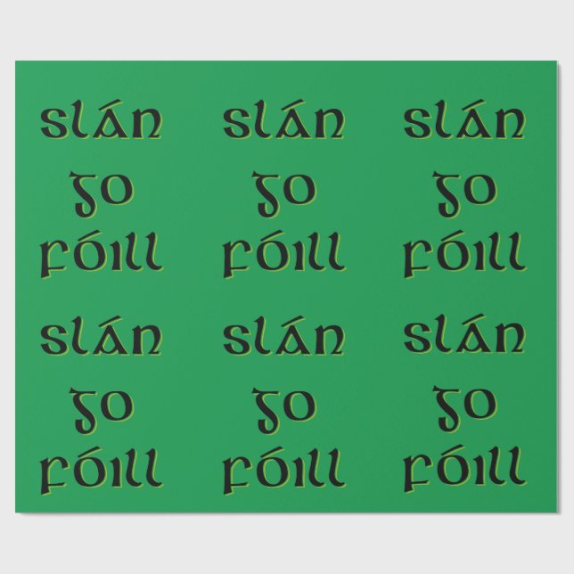 Slán Go Fóill Wrapping Paper (Flat)