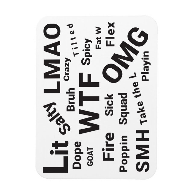 Slang Sayings and Teen Talk from 2019 Magnet (Vertical)