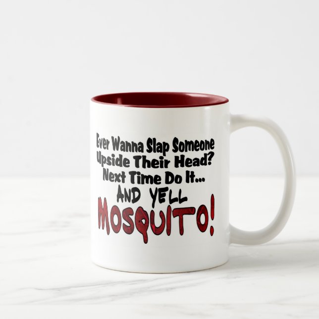 Slap Me & the Mosquito Two-Tone Coffee Mug (Right)