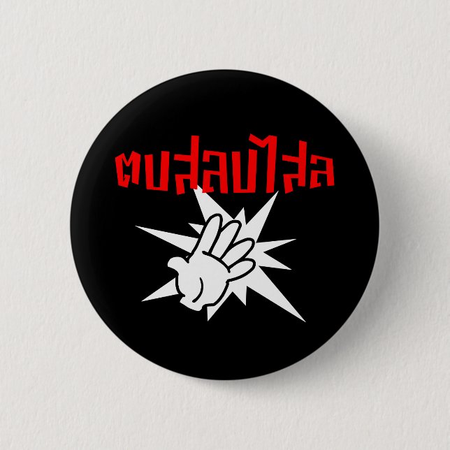 Slap You Silly ☆ Dop Salop Salai in Thai Script ☆ 6 Cm Round Badge (Front)