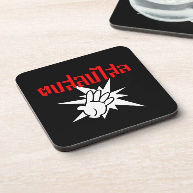 Slap You Silly ☆ Dop Salop Salai in Thai Script ☆ Coaster (Left Side)