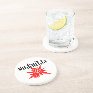 Slap You Silly ☆ Dop Salop Salai in Thai Script ☆ Coaster