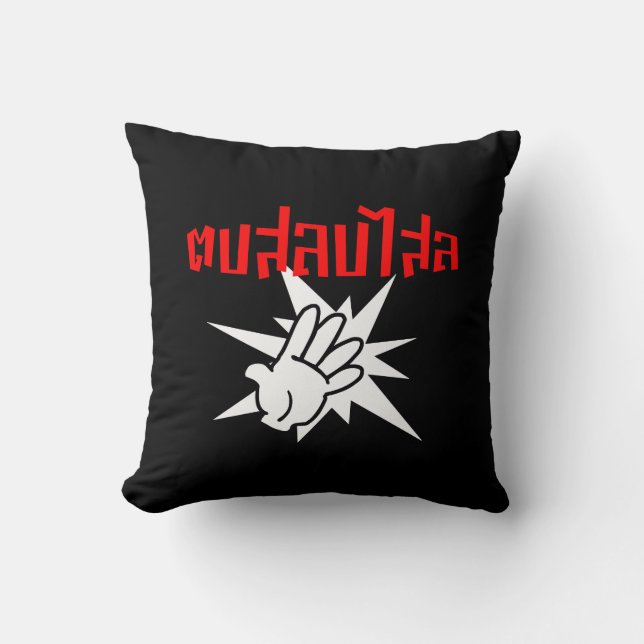 Slap You Silly ☆ Dop Salop Salai in Thai Script ☆ Cushion (Front)