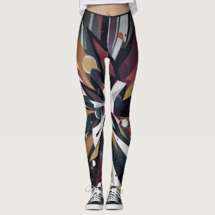 Slashes of Colour on a Pair of Customised Modern Leggings