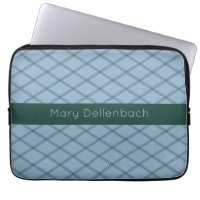 Slate Art Deco Pattern with Forest Name Stripe