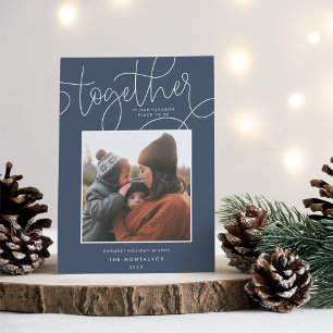 Slate Better Together Photo Holiday Card