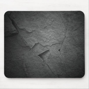 slate black rock texture mouse mat